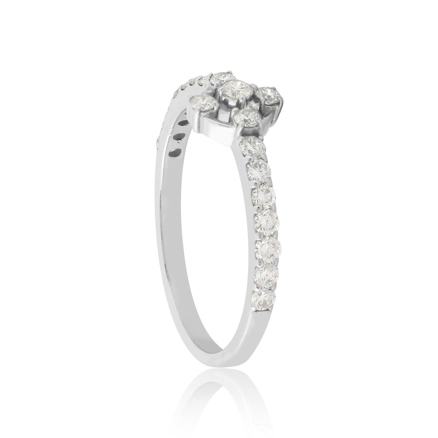 Floral Diamond Ladies Ring