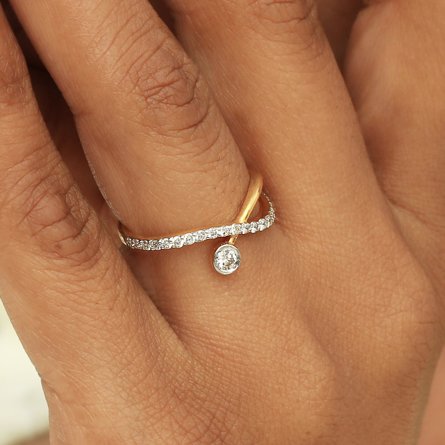 Infinity Twist Diamond Ring