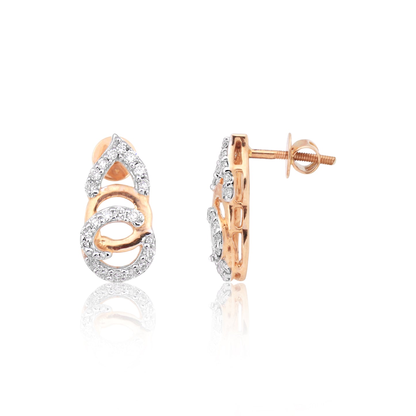 Celestia Spiral Diamond Pendant Set