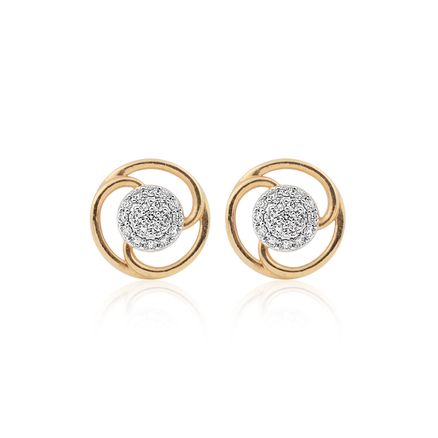 0.40 Ct IGI Certified . Natural Diamond 18KT Gold Stud Earrings gifts for wife