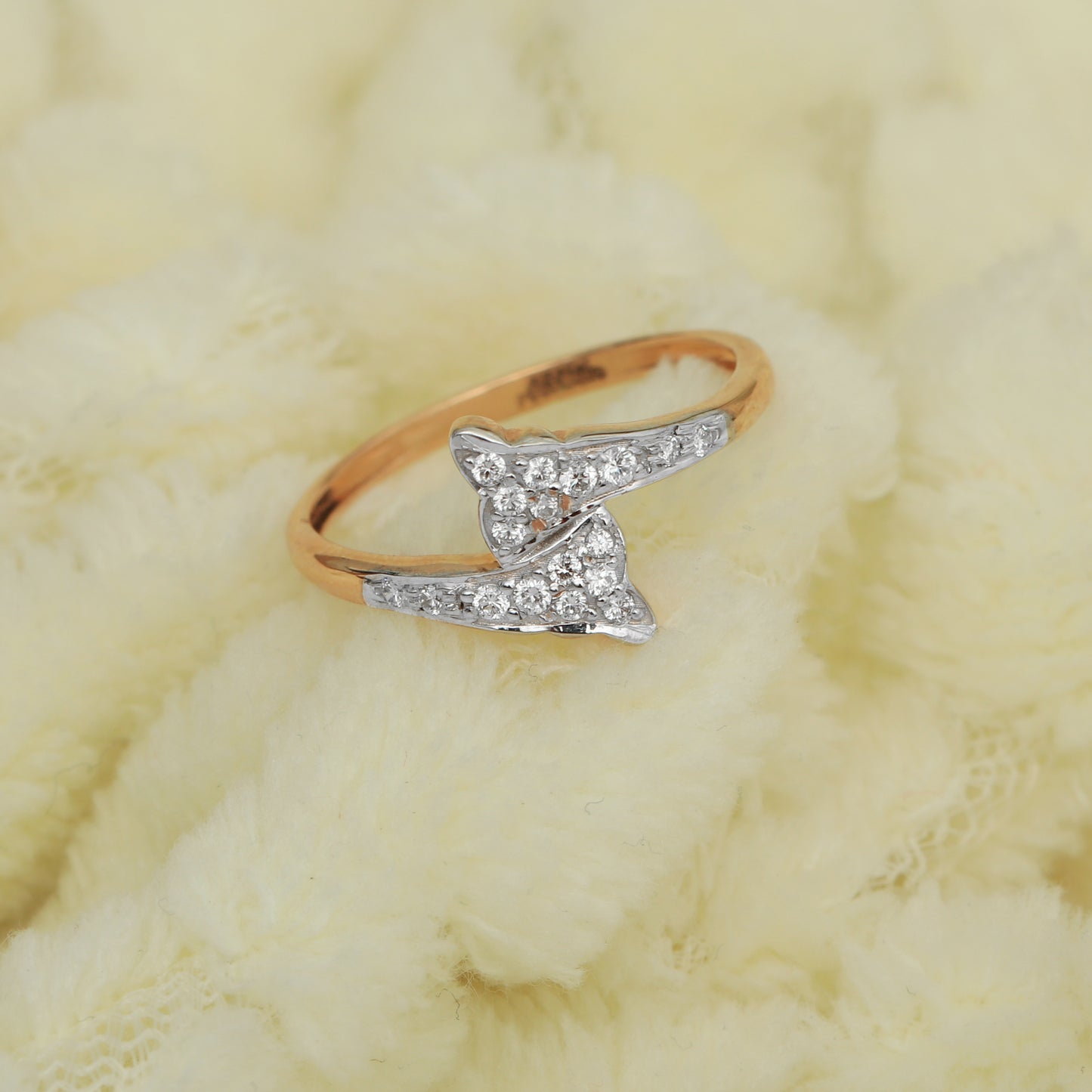 Bypass Diamond Ladies Ring