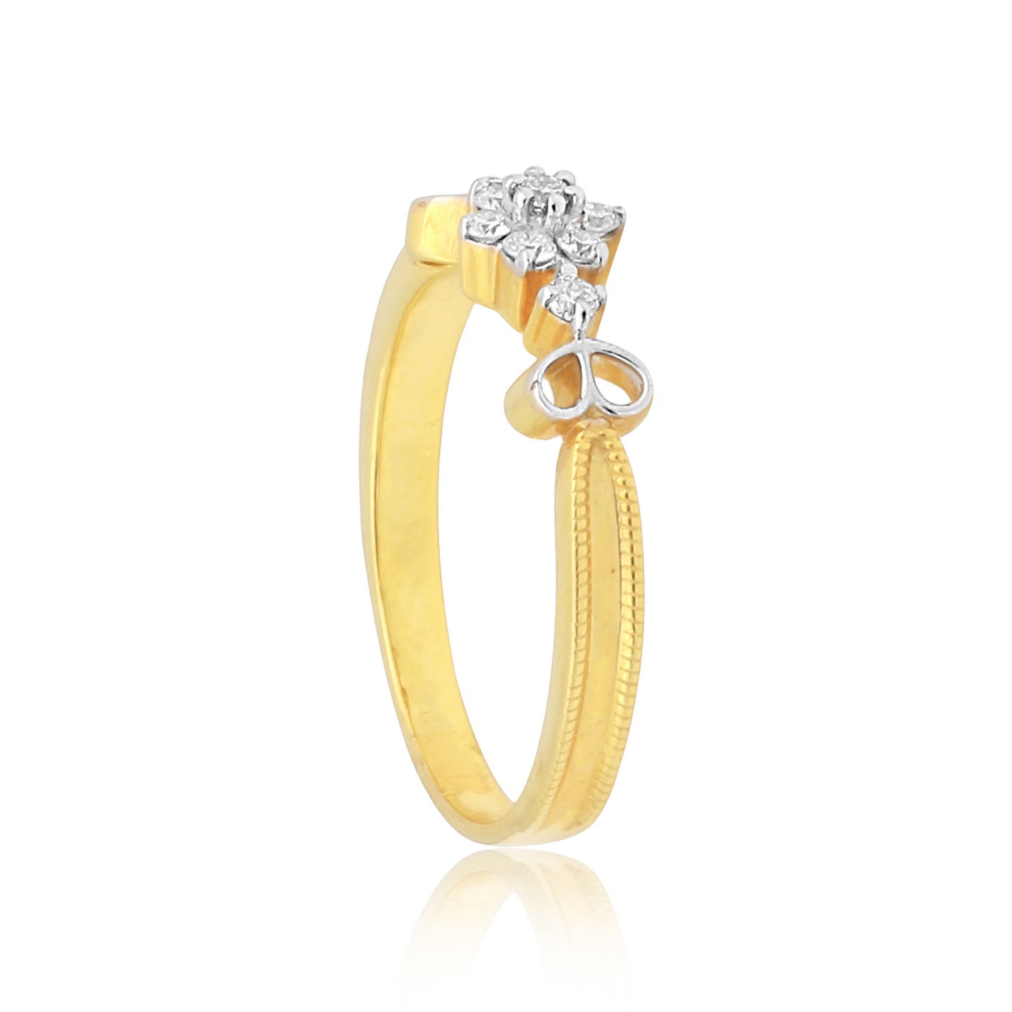 Delicate Diamond Flower Ring