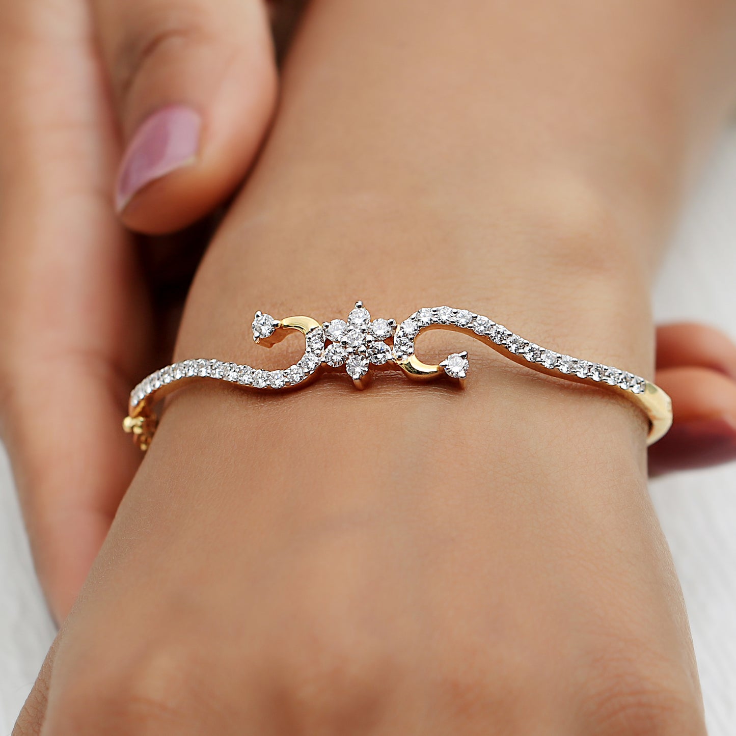 Golden Grace Diamond Bracelet