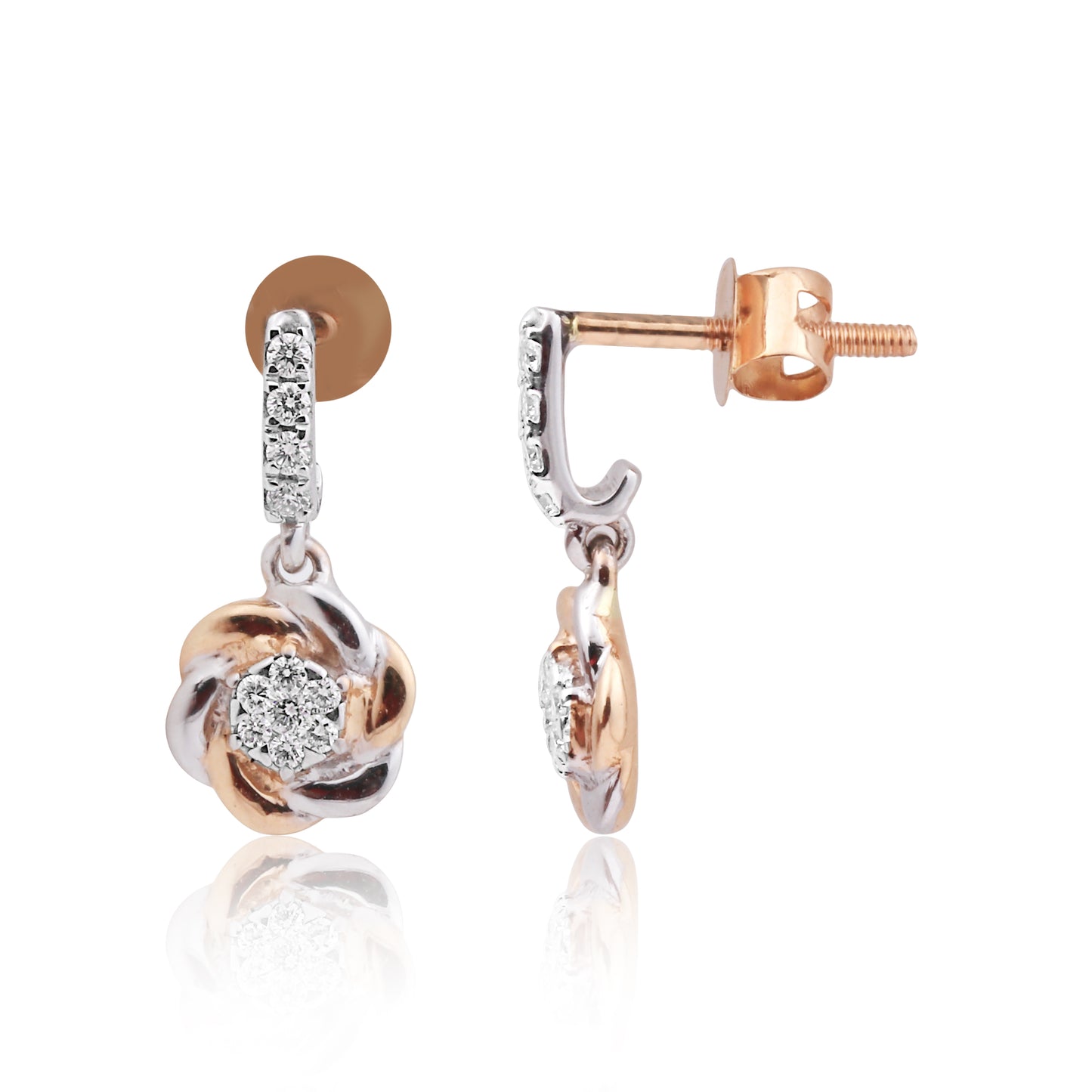 Floral Diamond Pendant Set