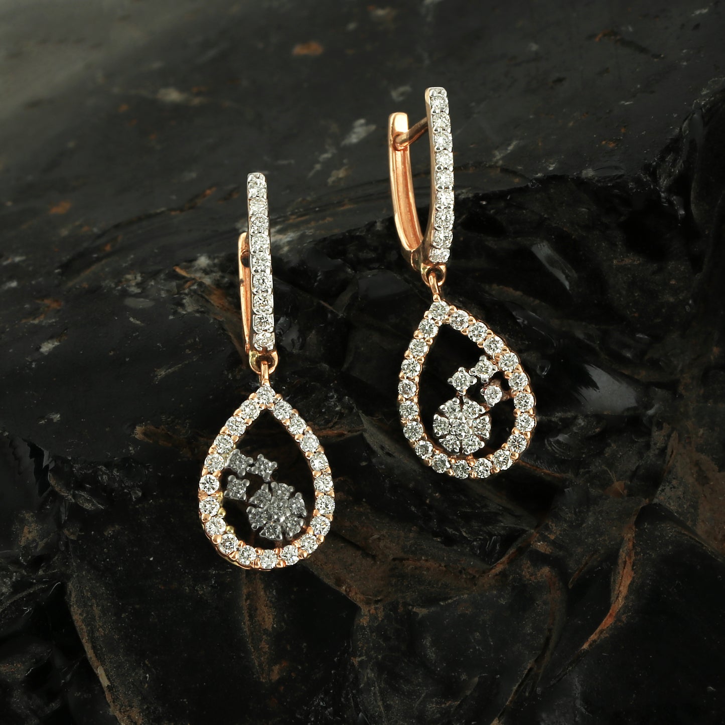 Celestial Bloom Diamond Pendant Set