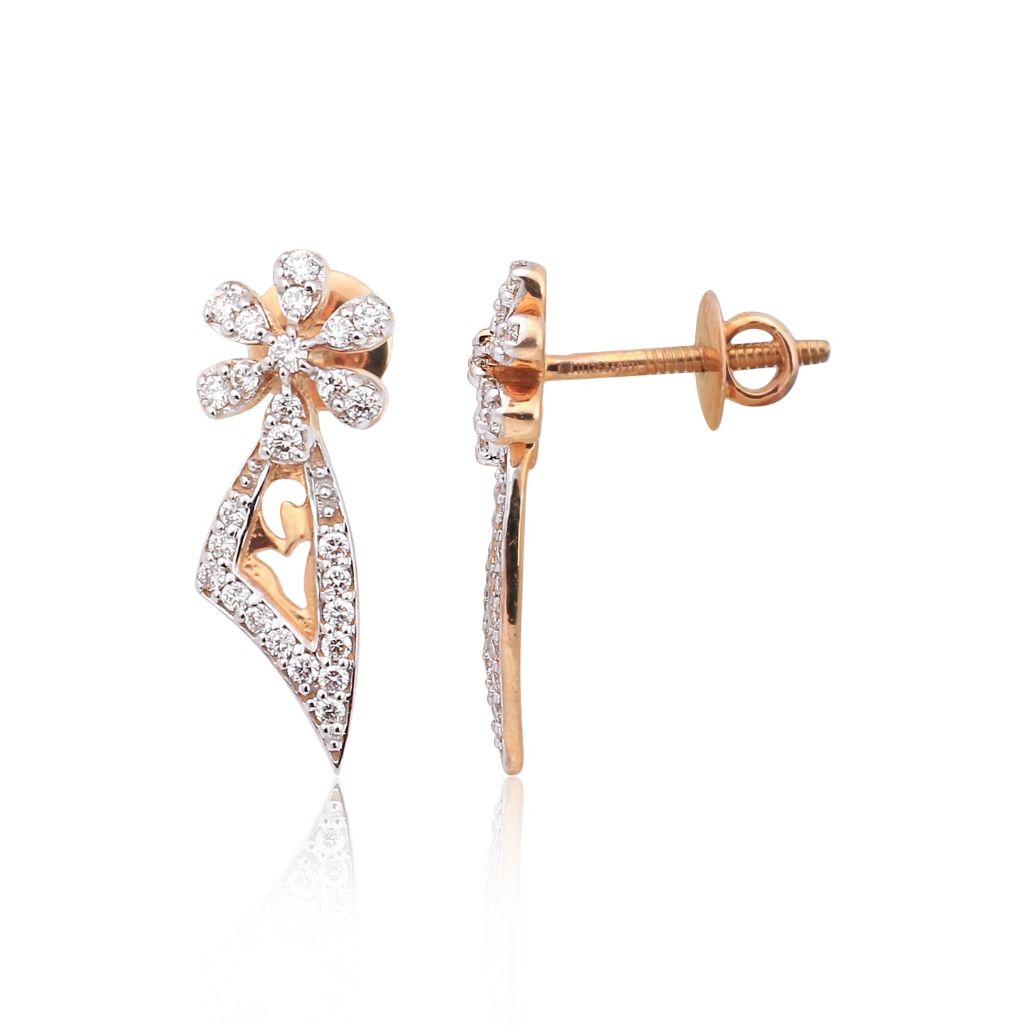 Elysian Bloom Teardrop Diamond Pendant Set