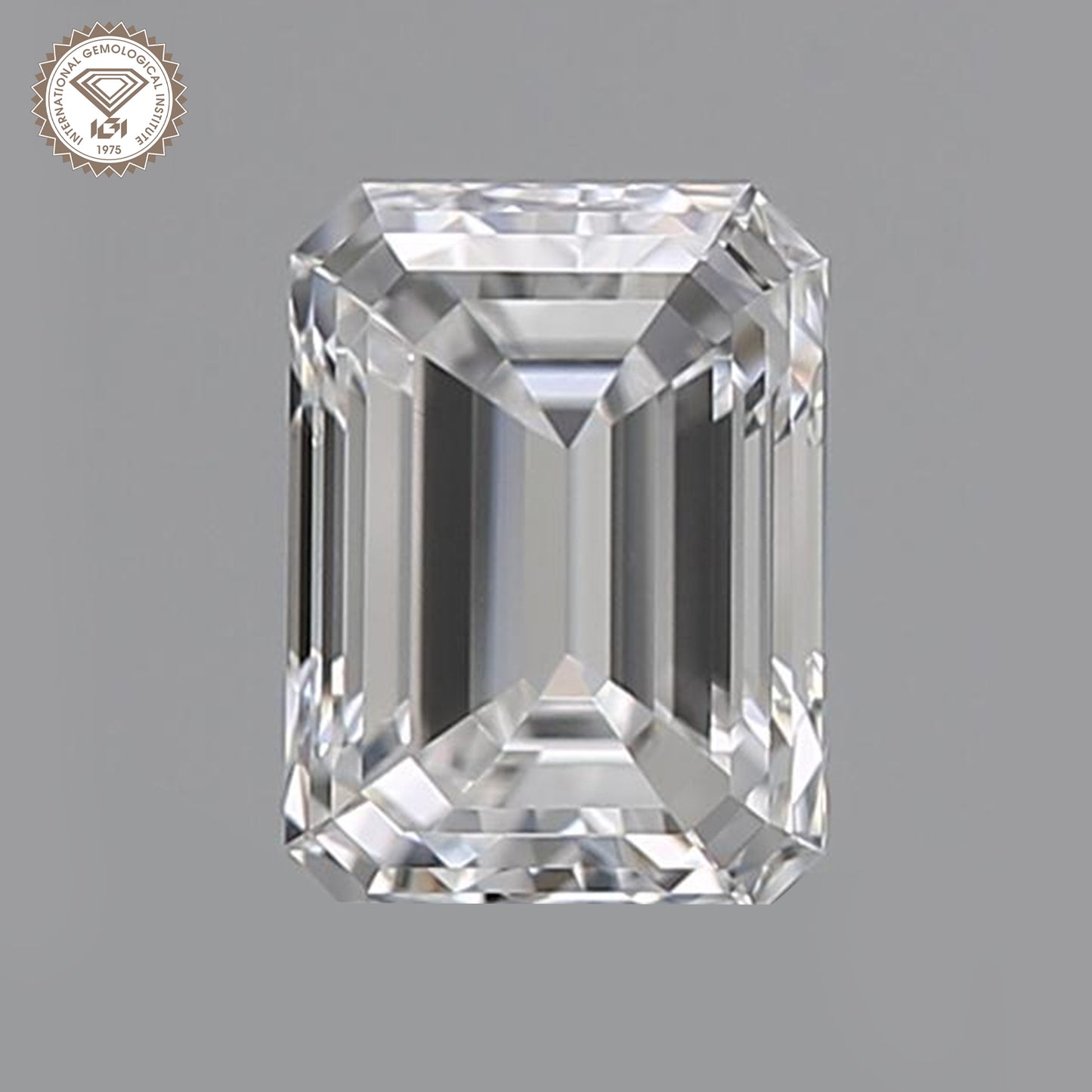 IGI Certified 7.02 Ct. Emerald Cut CVD Diamond F Color VS1 Clarity