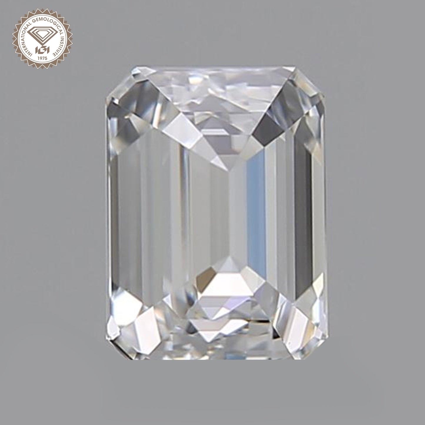 IGI Certified 7.02 Ct. Emerald Cut CVD Diamond F Color VS1 Clarity