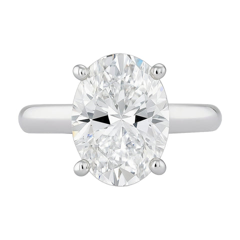 4.0 ct White Oval