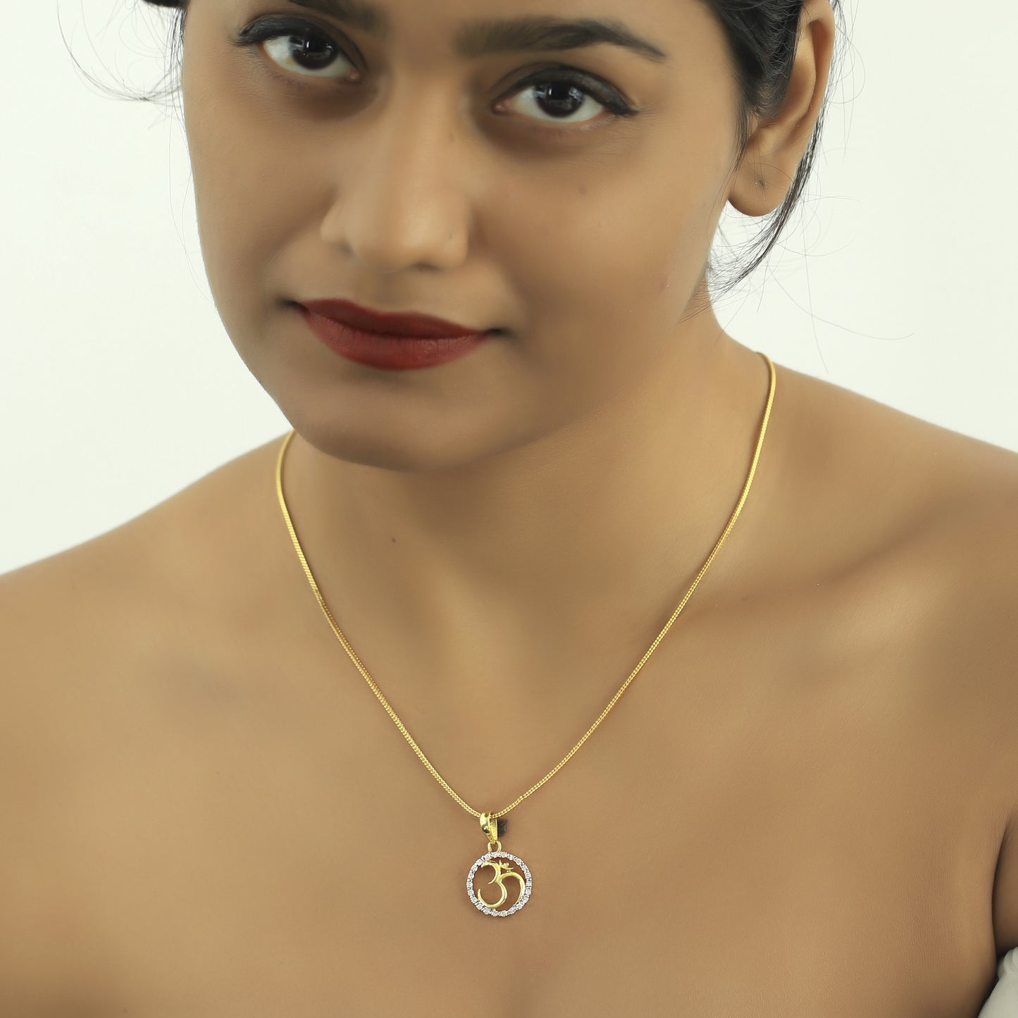 Divine Om Diamond Pendant