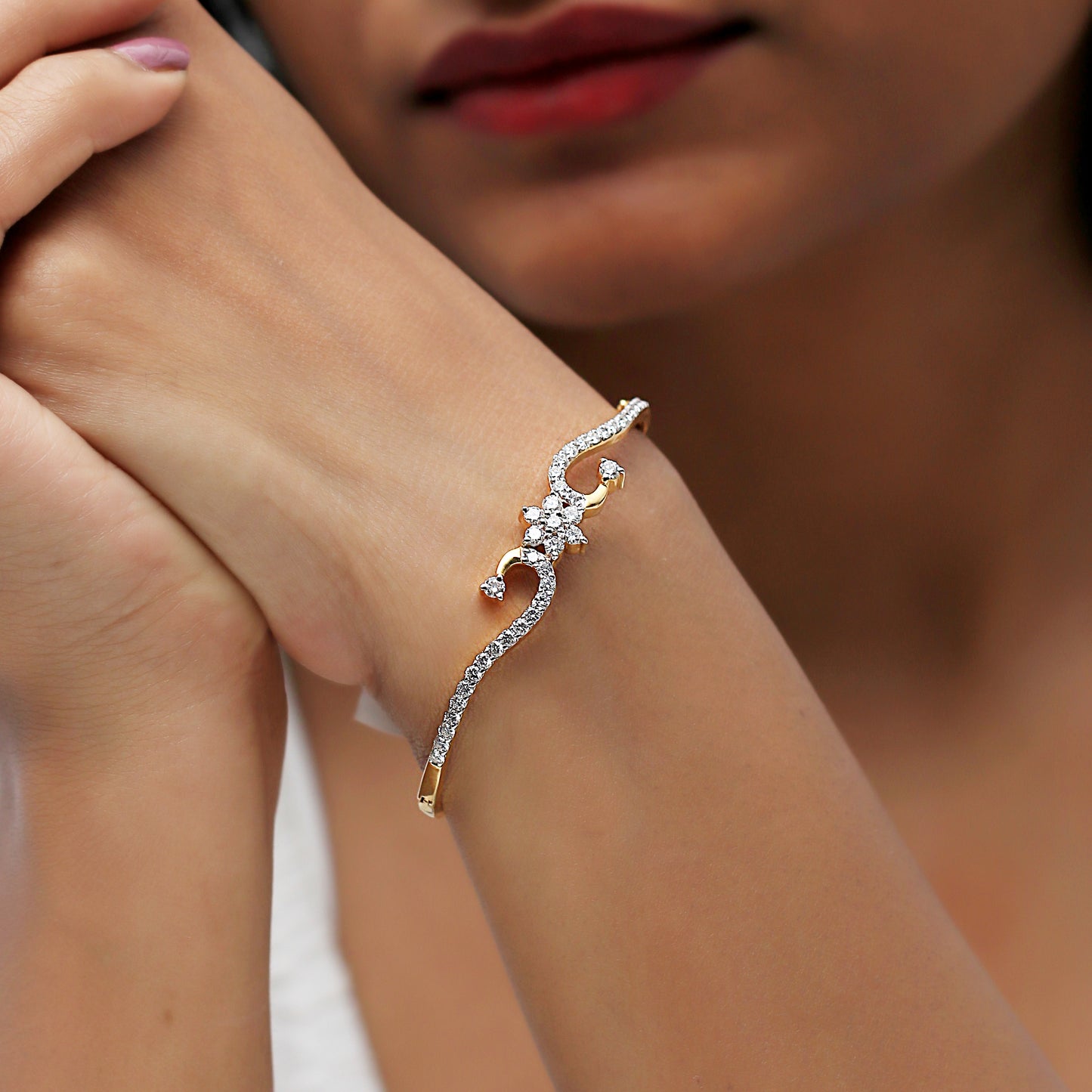 Golden Grace Diamond Bracelet