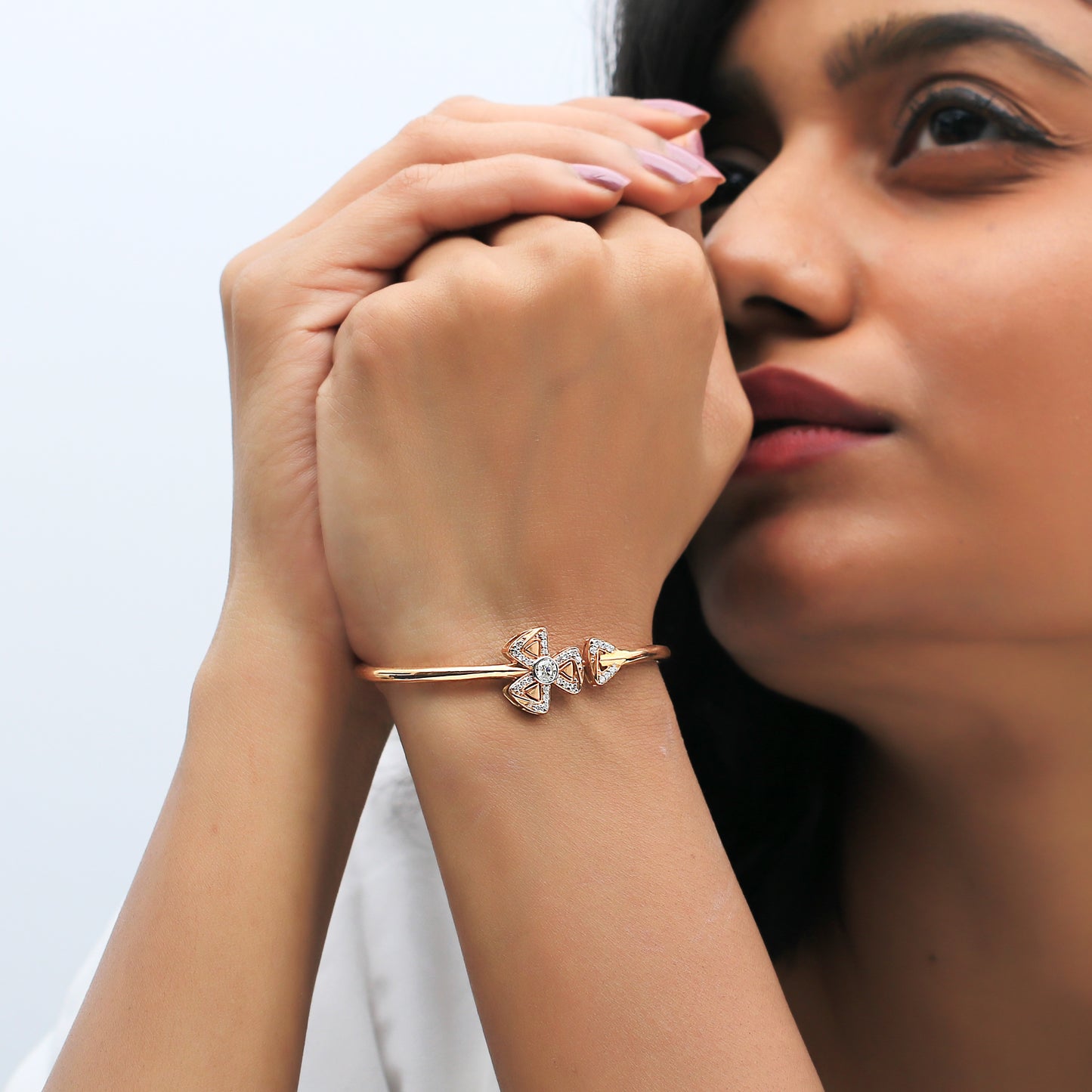 Blossom Arrow Diamond Bangle