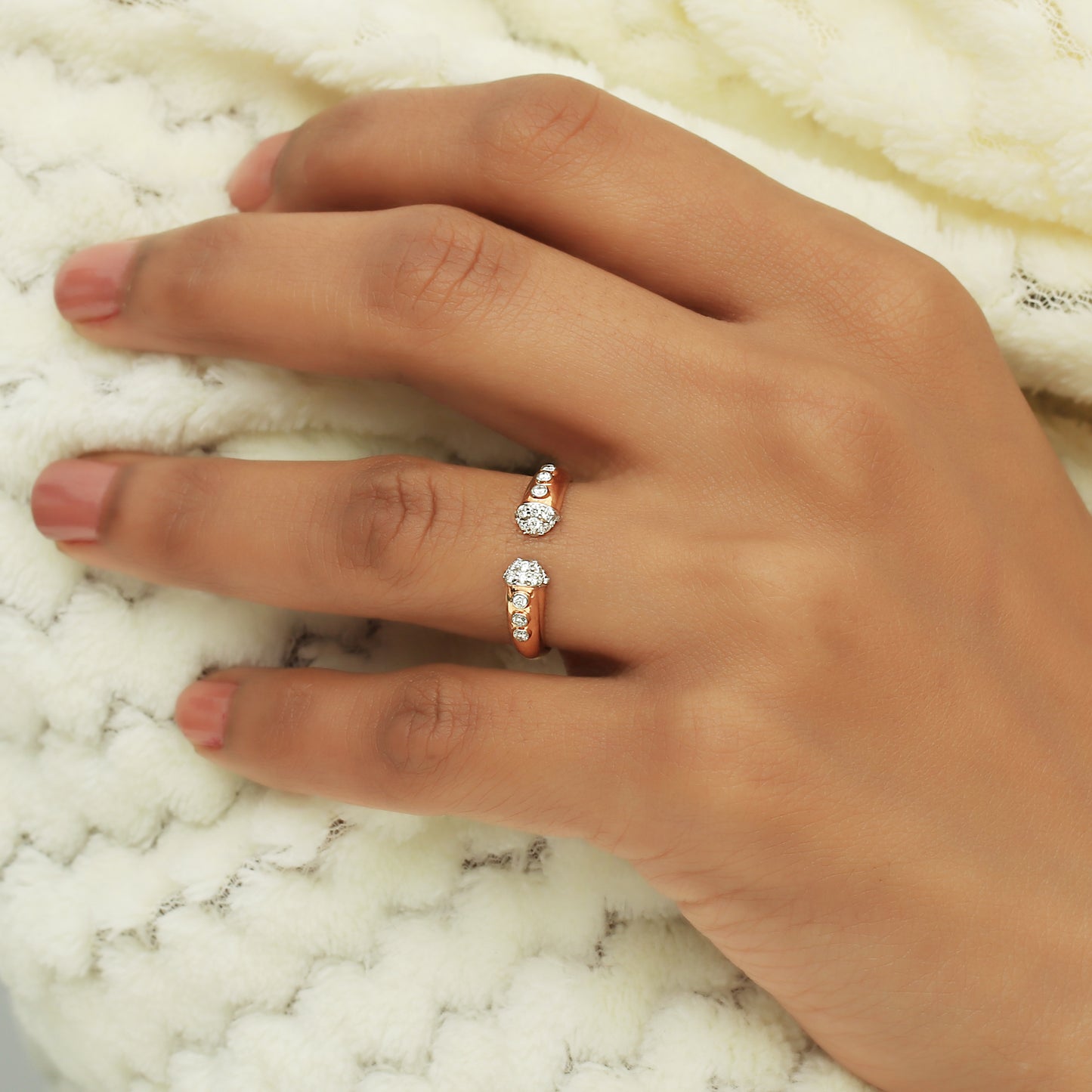 Top Open Diamond Ladies Ring