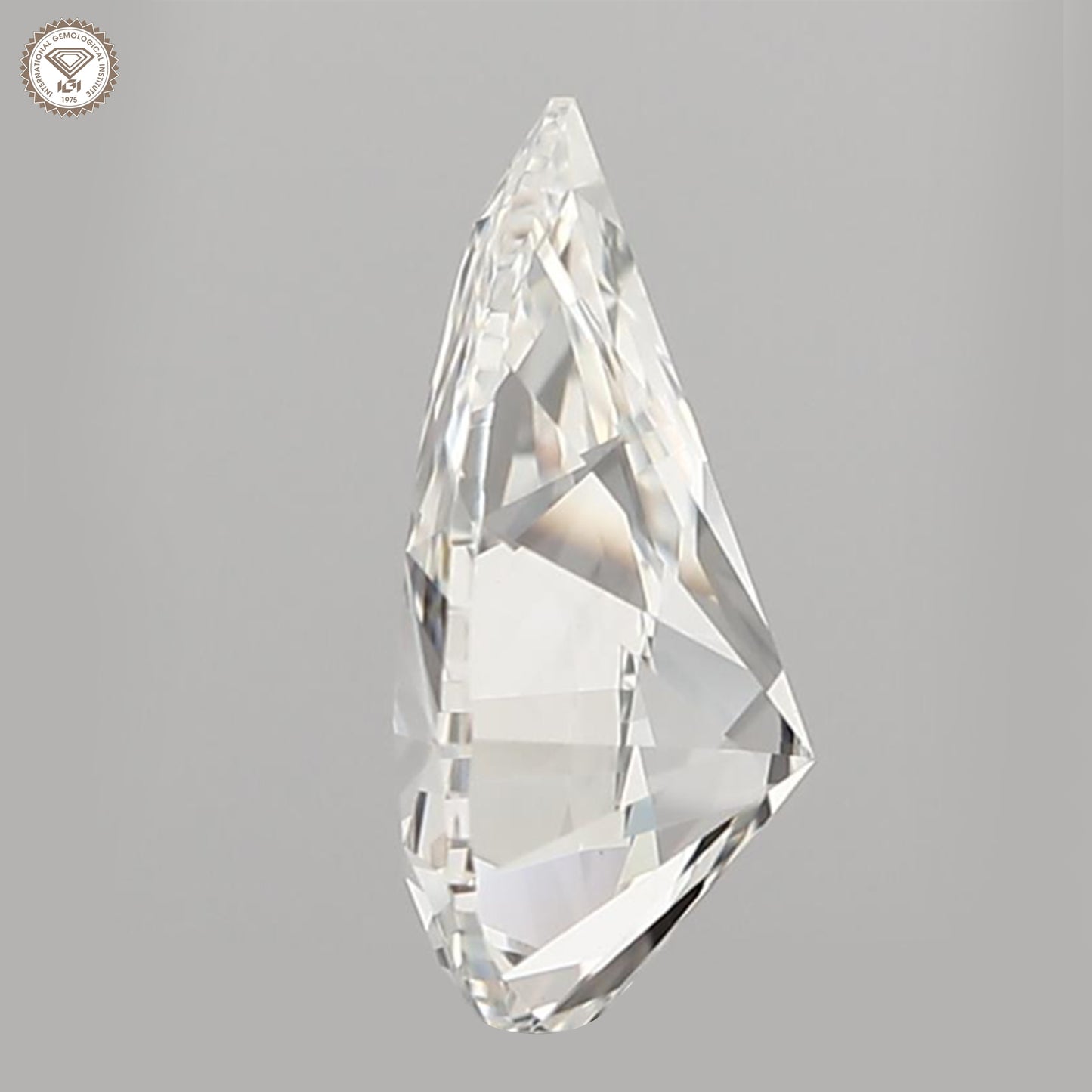 IGI Certified 1.51 Ct. Natural Diamond F Color Pear Cut SI2 Clarity