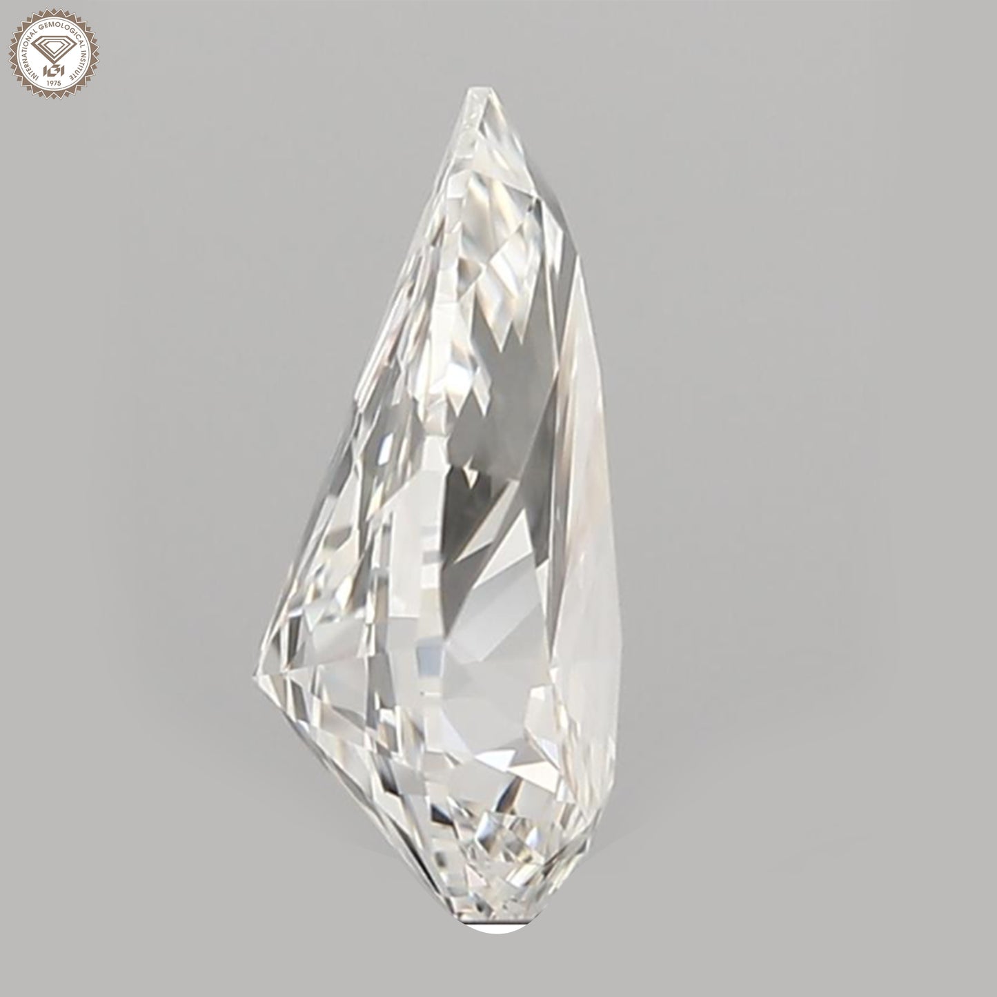 IGI Certified 1.51 Ct. Natural Diamond F Color Pear Cut SI2 Clarity