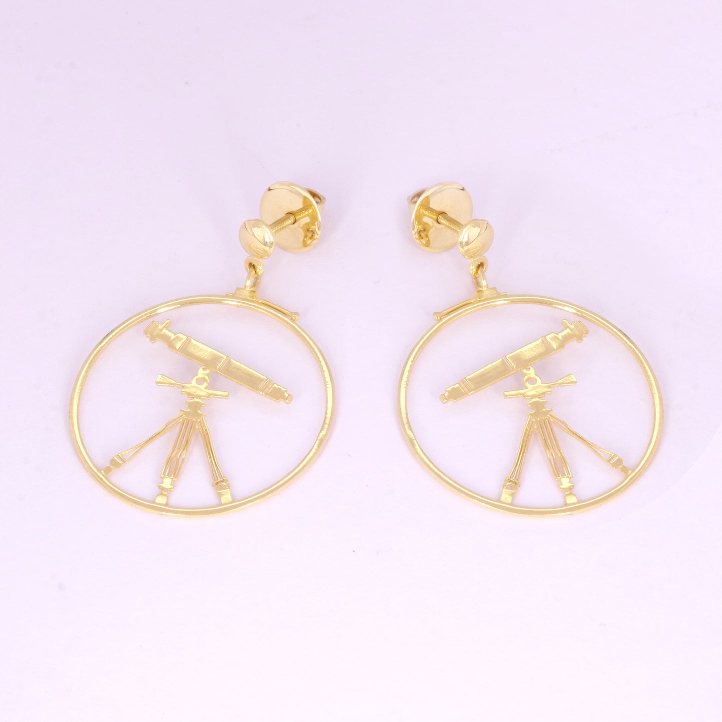 18K Gold Fancy Stud Earrings