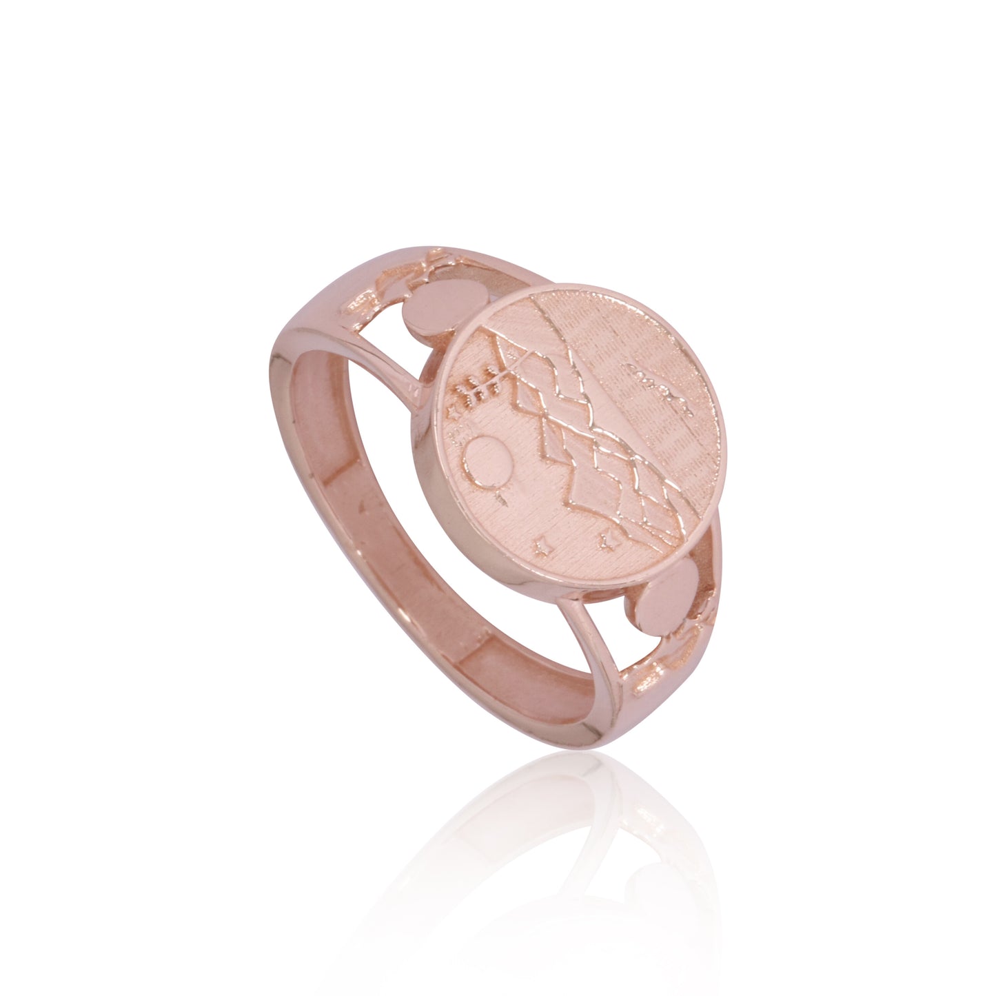 14K Rose Gold Plain Band Ring | BIS Hallmarked
