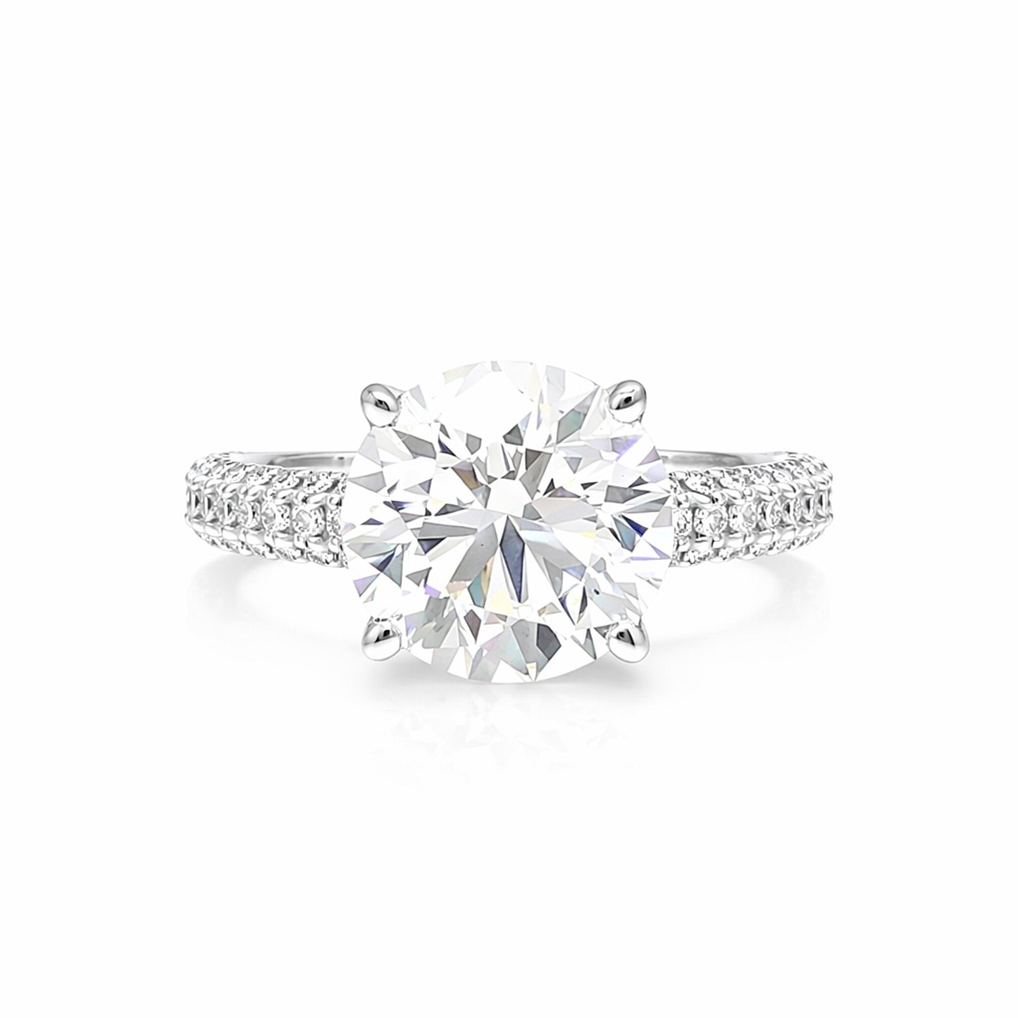 14K Lab Grown Diamond Round Solitaire Ring | IGI Certified