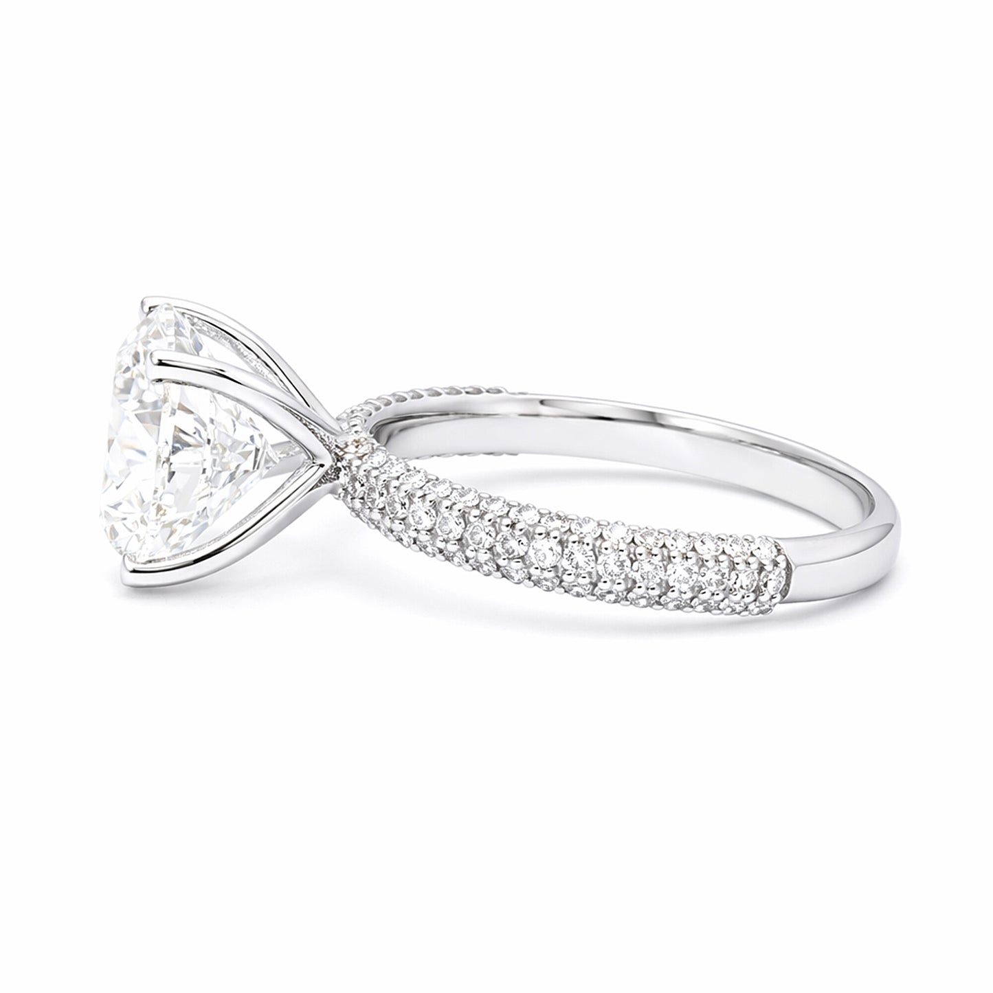 14K Lab Grown Diamond Round Solitaire Ring | IGI Certified