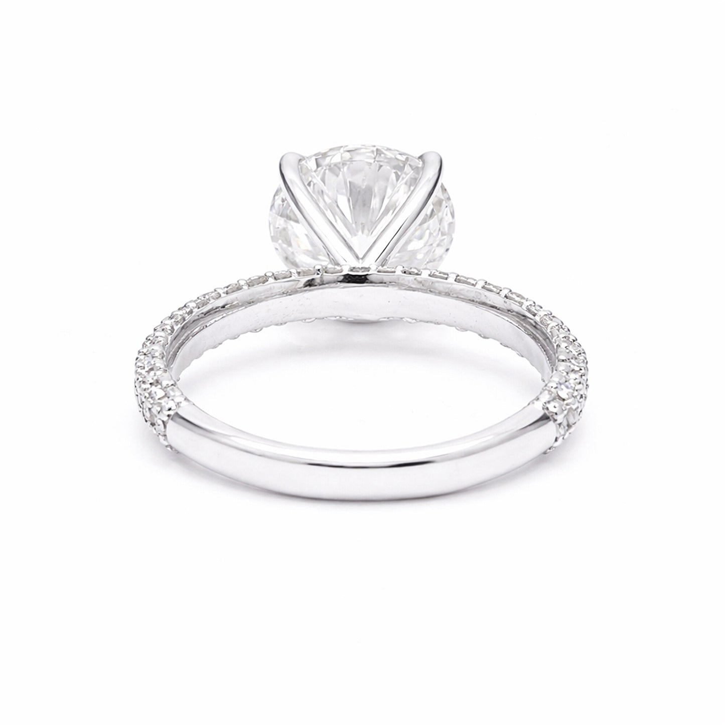 14K Lab Grown Diamond Round Solitaire Ring | IGI Certified
