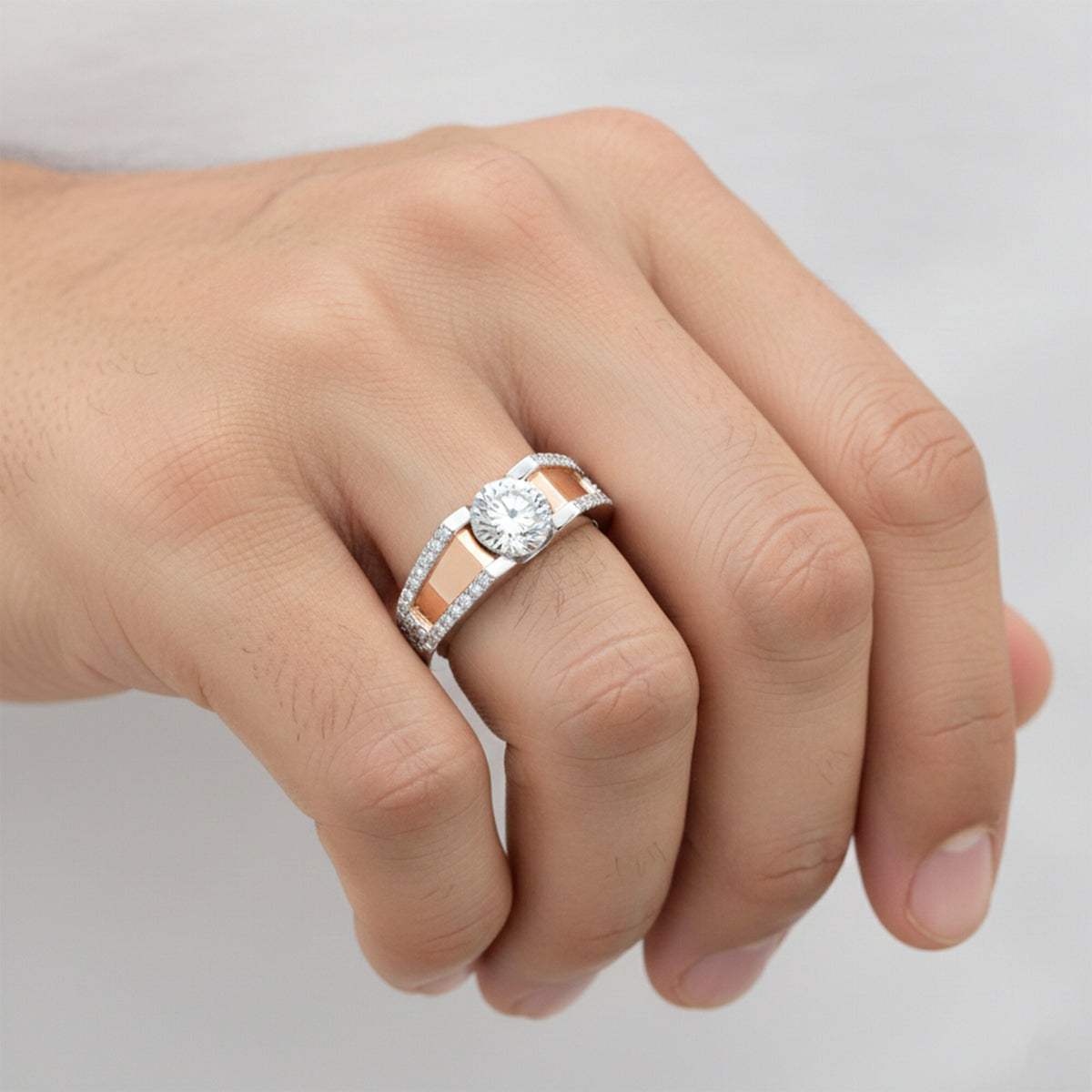 14K Lab Grown Diamond Round Pave Cluster Ring | IGI Certified