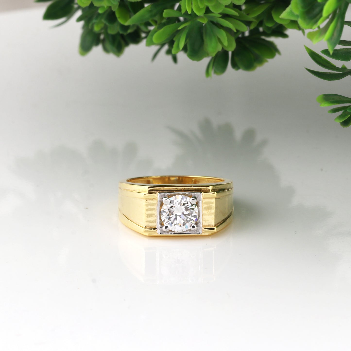 14K Gold Plain Band Ring | BIS Hallmarked