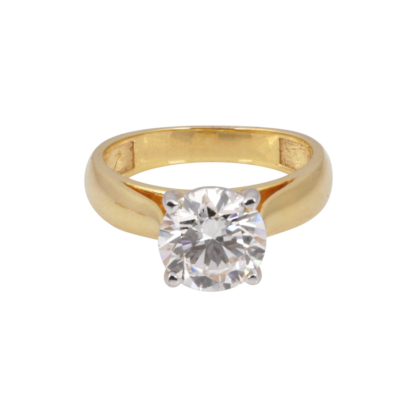 18K Lab Grown Diamond Round Halo Ring | IGI Certified