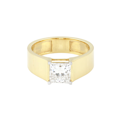 18K Gold Plain Band Ring | BIS Hallmarked