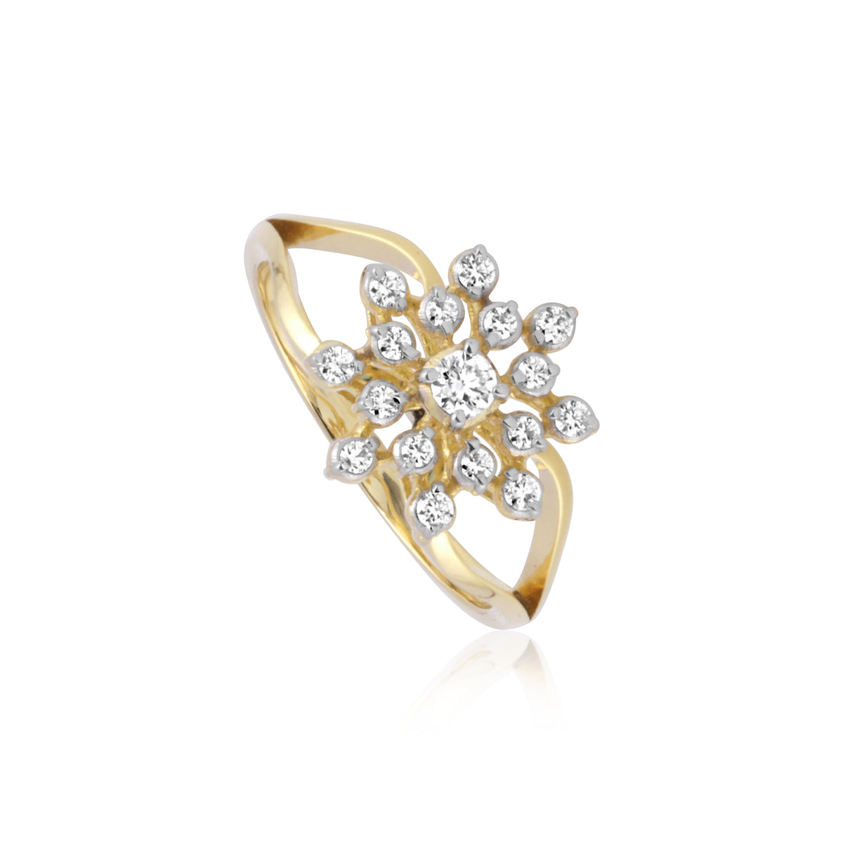 18K Lab Grown Diamond Oval Petite Halo Ring | IGI Certified
