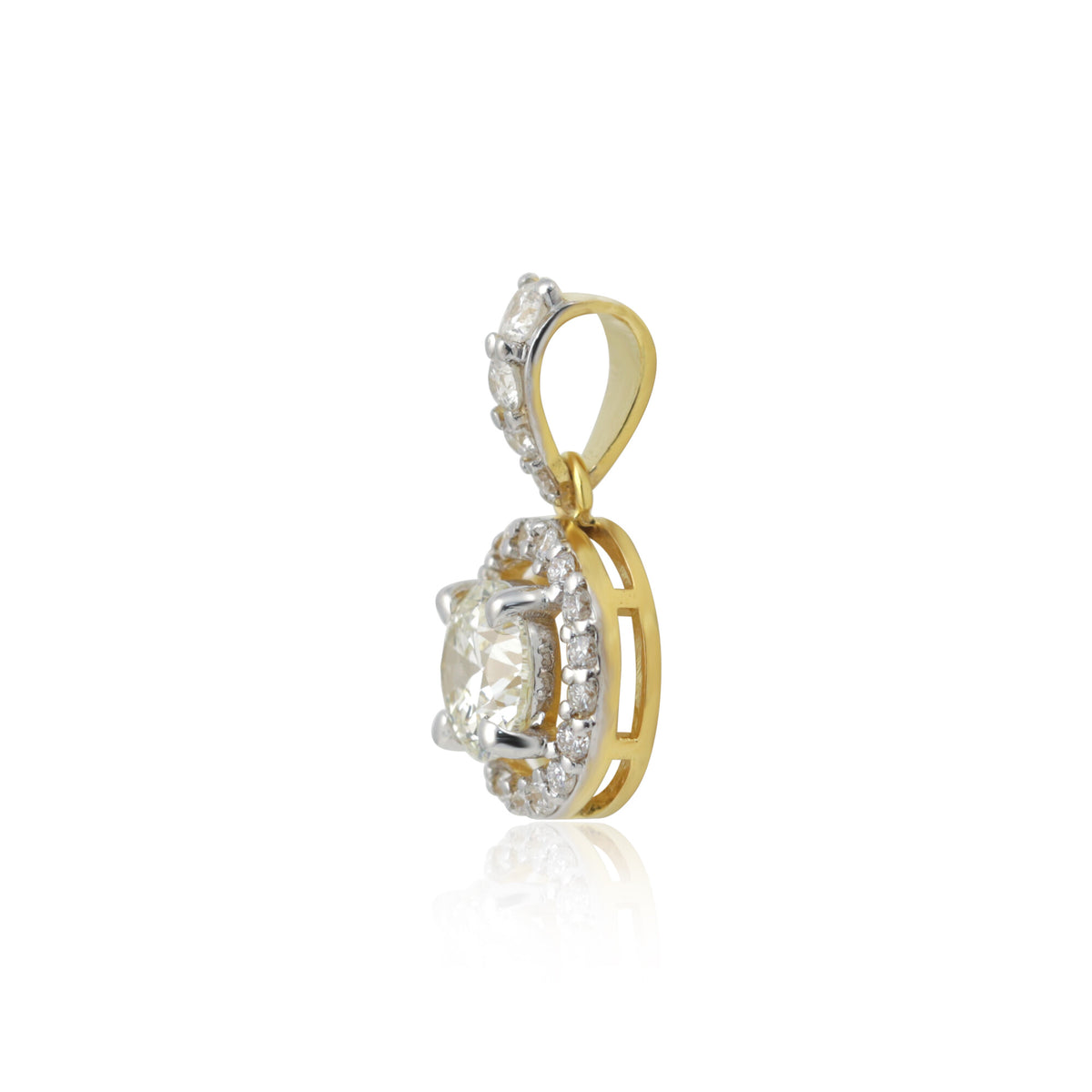 14K/18K Lab Grown Diamond Dainty Pendant Necklace