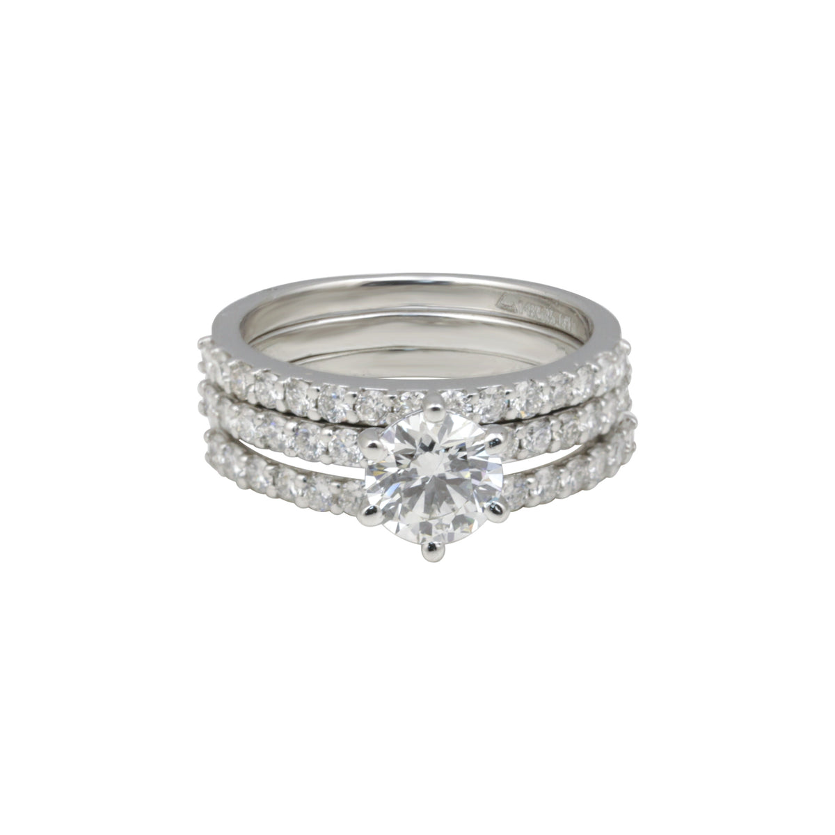 14K/18K Lab Grown Diamond Round Cut Ring for Women