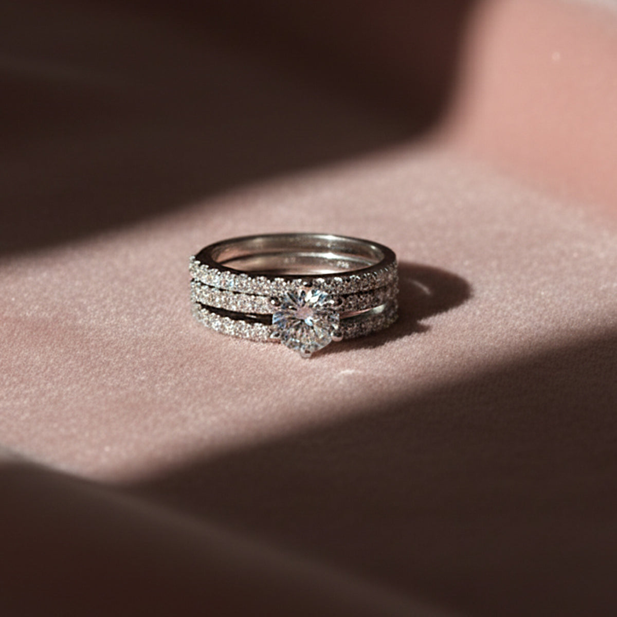 14K/18K Lab Grown Diamond Round Cut Ring for Women