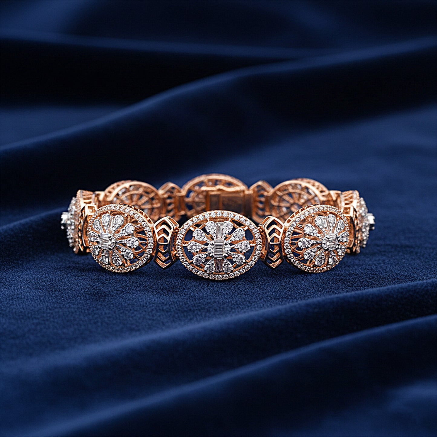 14K/18K Lab Grown Diamond Tennis Bracelet – Round Cut, 3.6ct, BIS Hallmark Gold