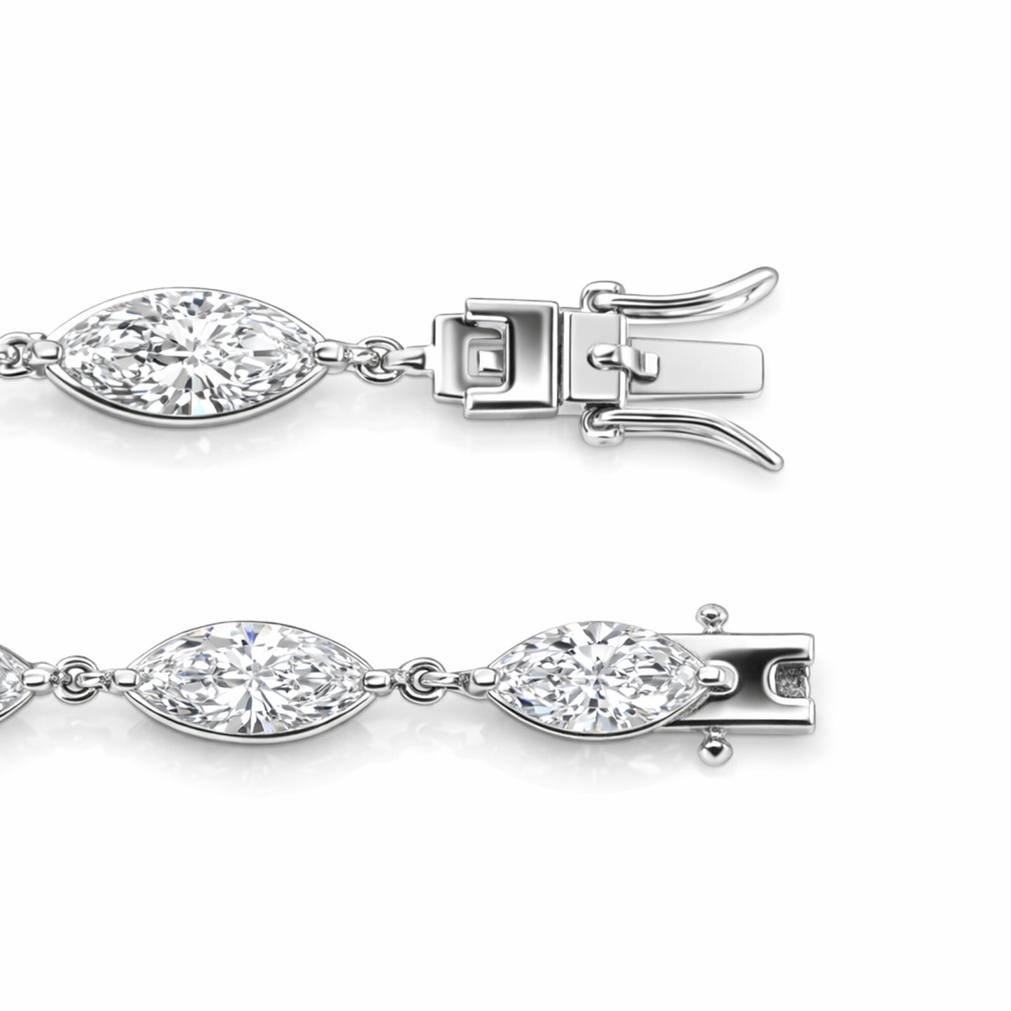 18K Lab Grown Diamond Tennis Bracelet – Round Cut, 12.4ct, BIS Hallmark Gold