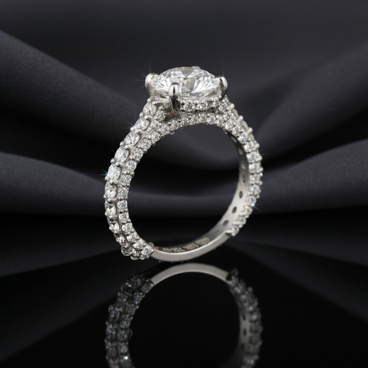 14K/18K Lab Grown Diamond Round Cut Ring for Women