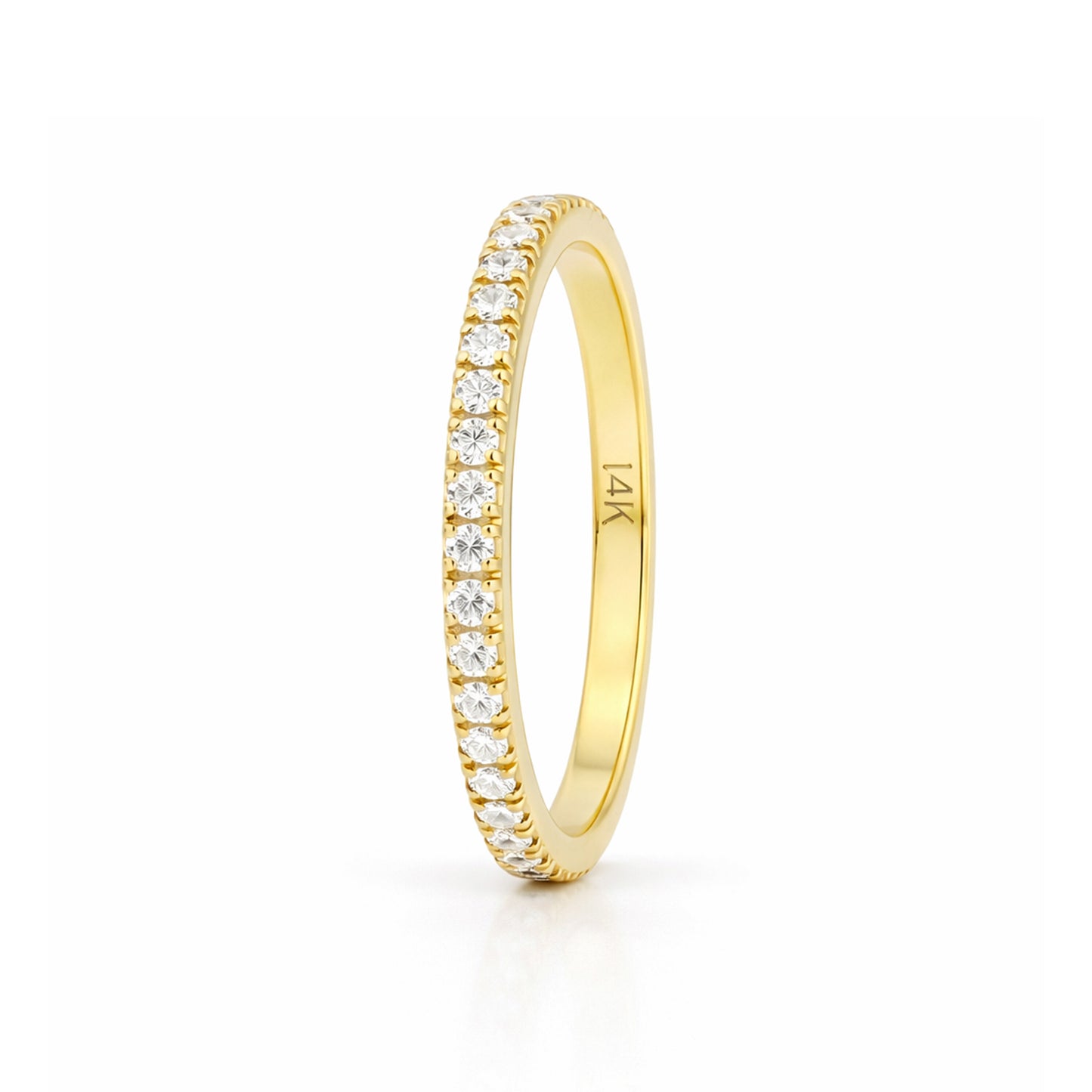 14K/18K Lab Grown Diamond Round Cut Ring for Women