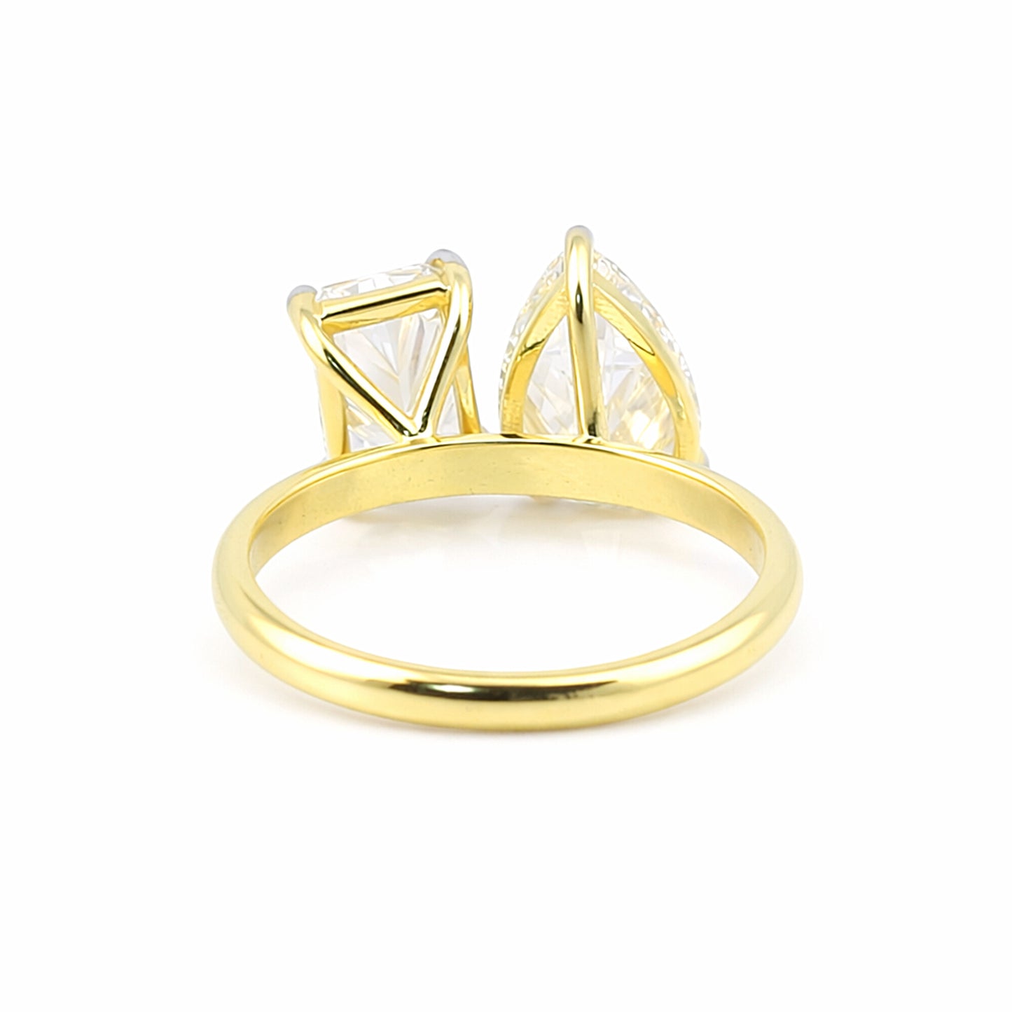 14K/18K Lab Grown Diamond Emerald Cut Ring for Women