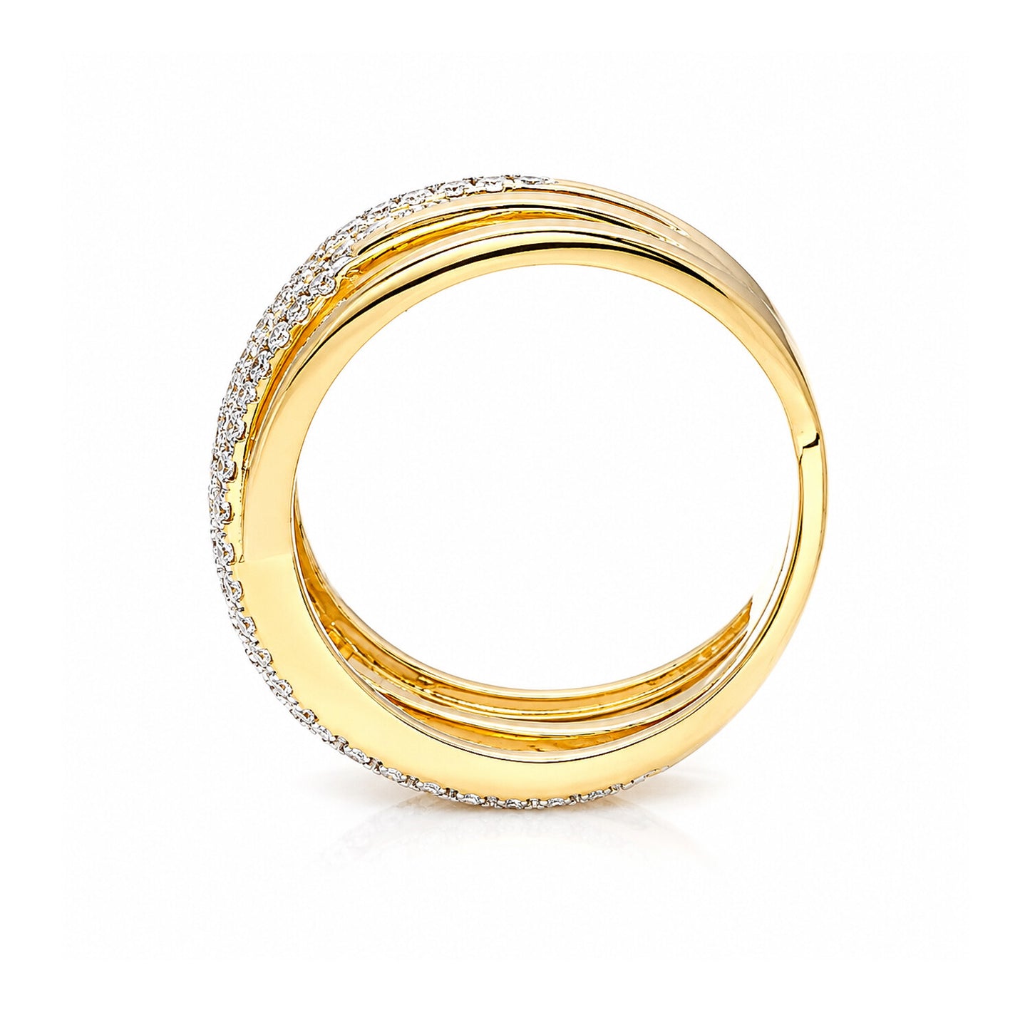 14K/18K Lab Grown Diamond Round Cut Ring for Women
