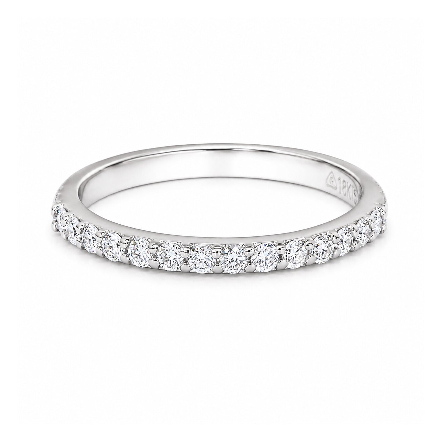 18K Lab Grown Diamond Round Cut Ring for Women
