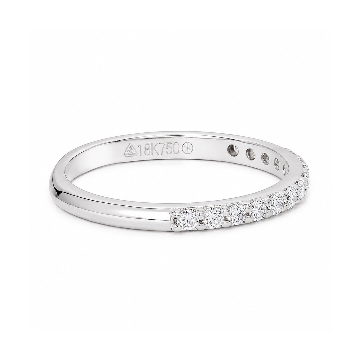 18K Lab Grown Diamond Round Cut Ring for Women