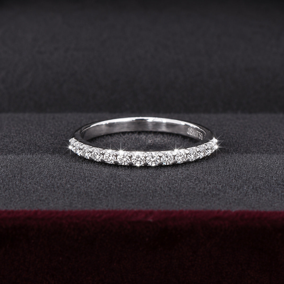 18K Lab Grown Diamond Round Cut Ring for Women