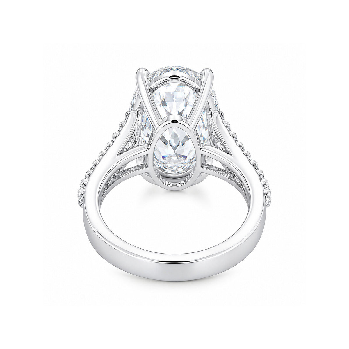14K/18K Lab Grown Diamond Oval Cut Ring for Women