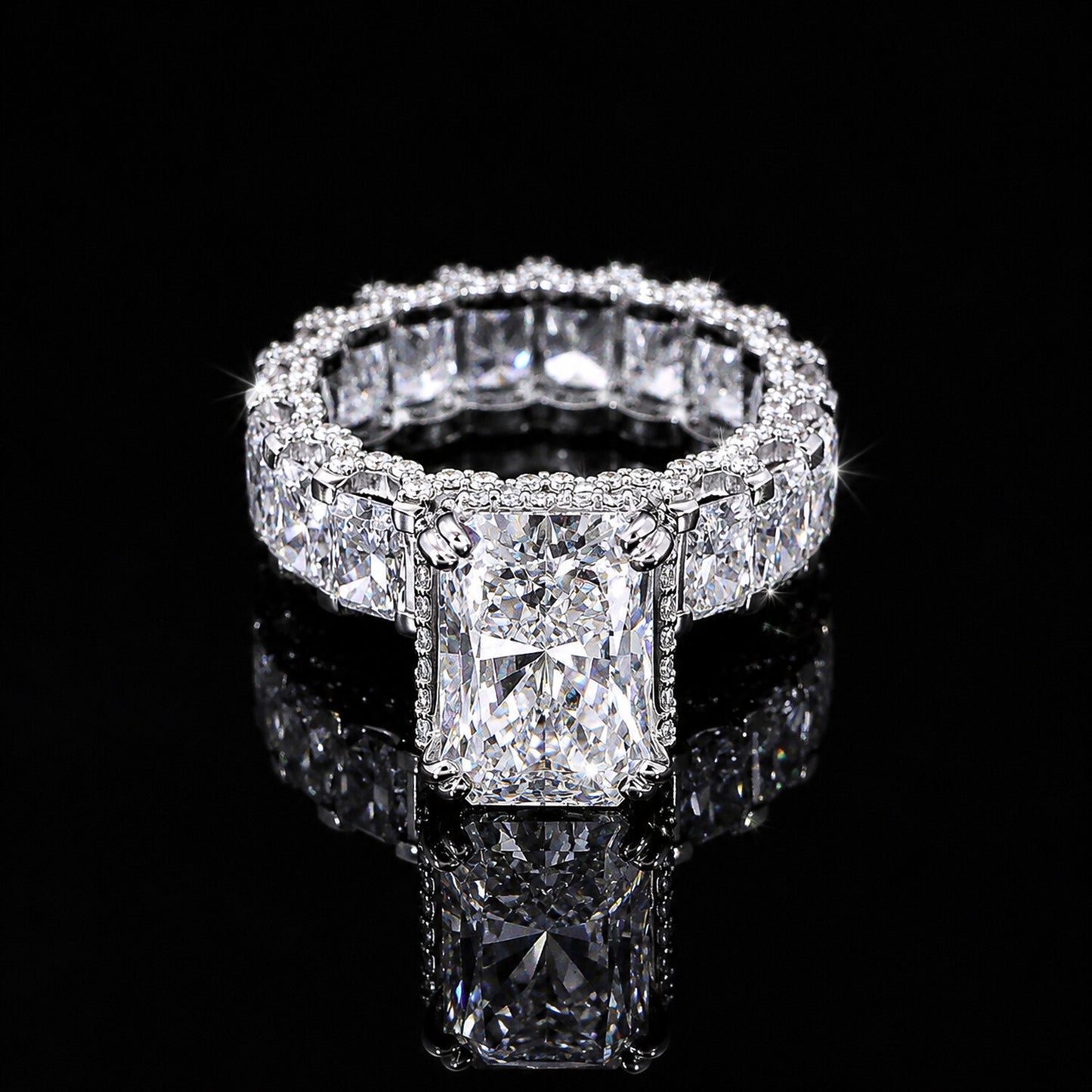 14K Lab Grown Diamond Round-Cut Statement Cocktail Ring