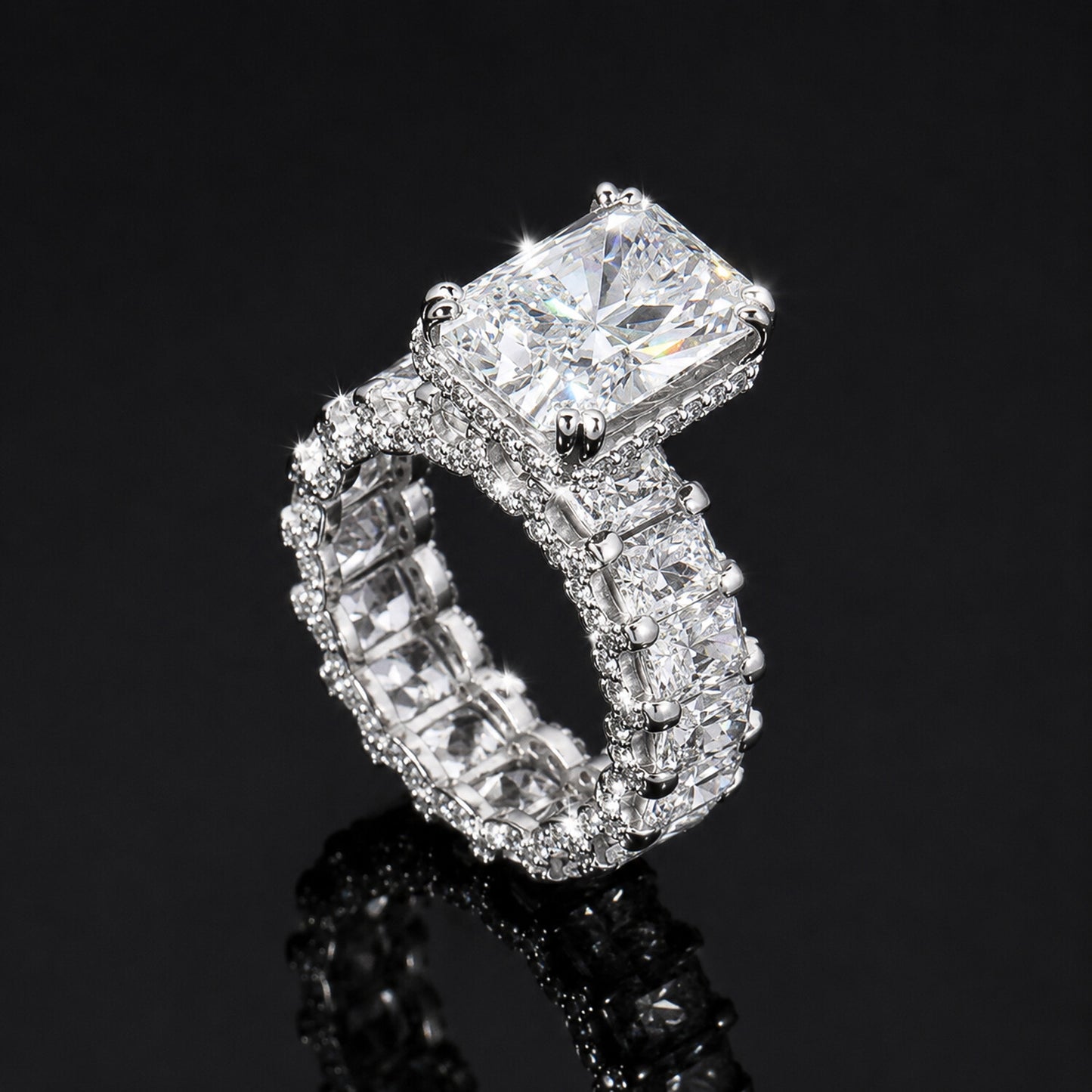 14K Lab Grown Diamond Round-Cut Statement Cocktail Ring