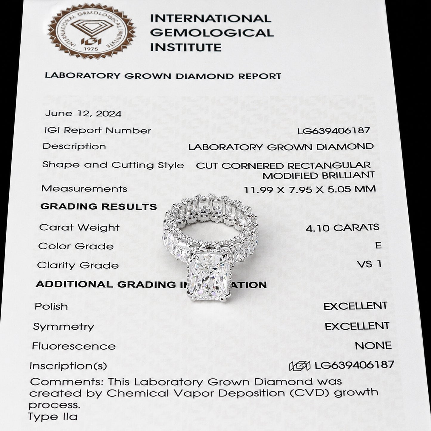 14K Lab Grown Diamond Round-Cut Statement Cocktail Ring