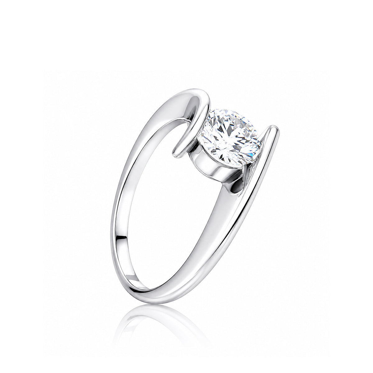 14K/18K Lab Grown Diamond Round Cut Ring for Women