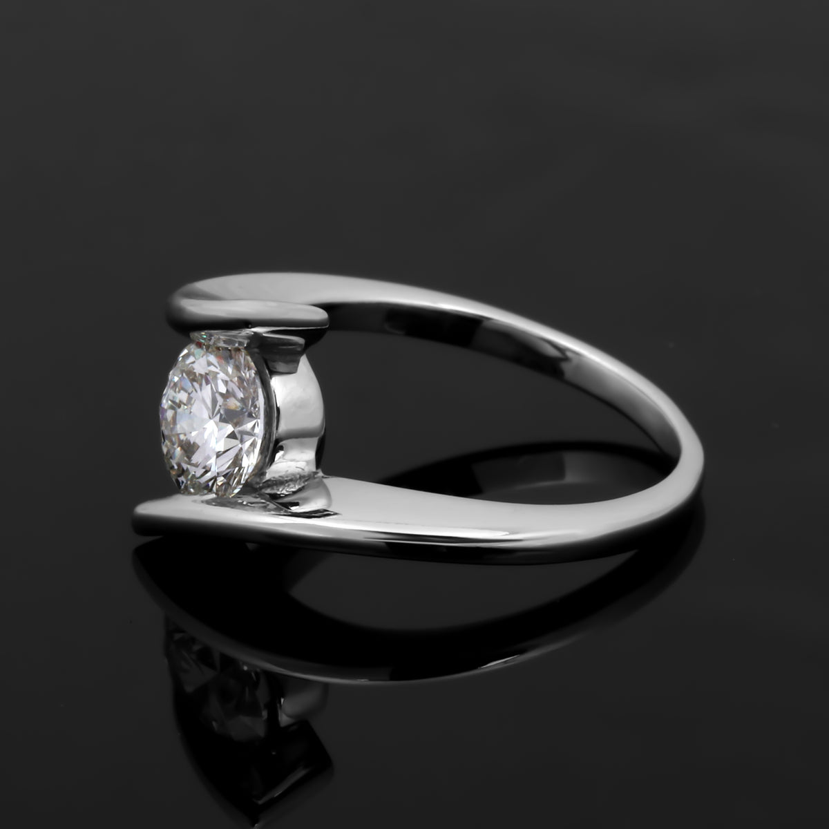 14K/18K Lab Grown Diamond Round Cut Ring for Women
