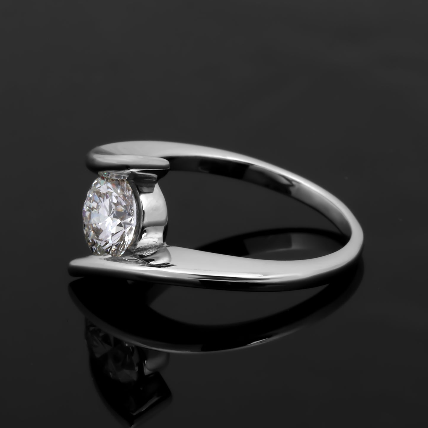 14K/18K Lab Grown Diamond Round Cut Ring for Women