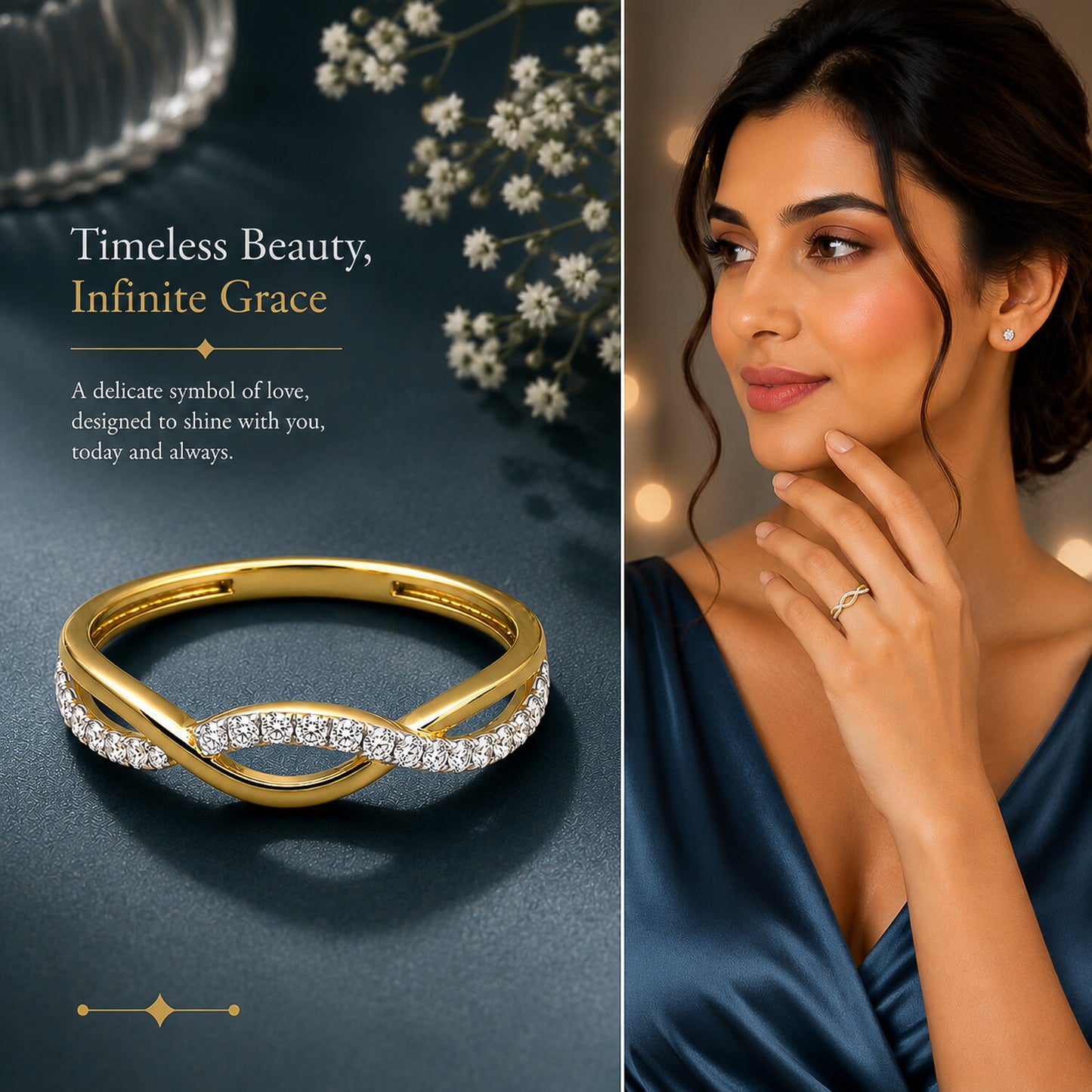 18K Lab Grown Diamond Round-Cut Halo Ring
