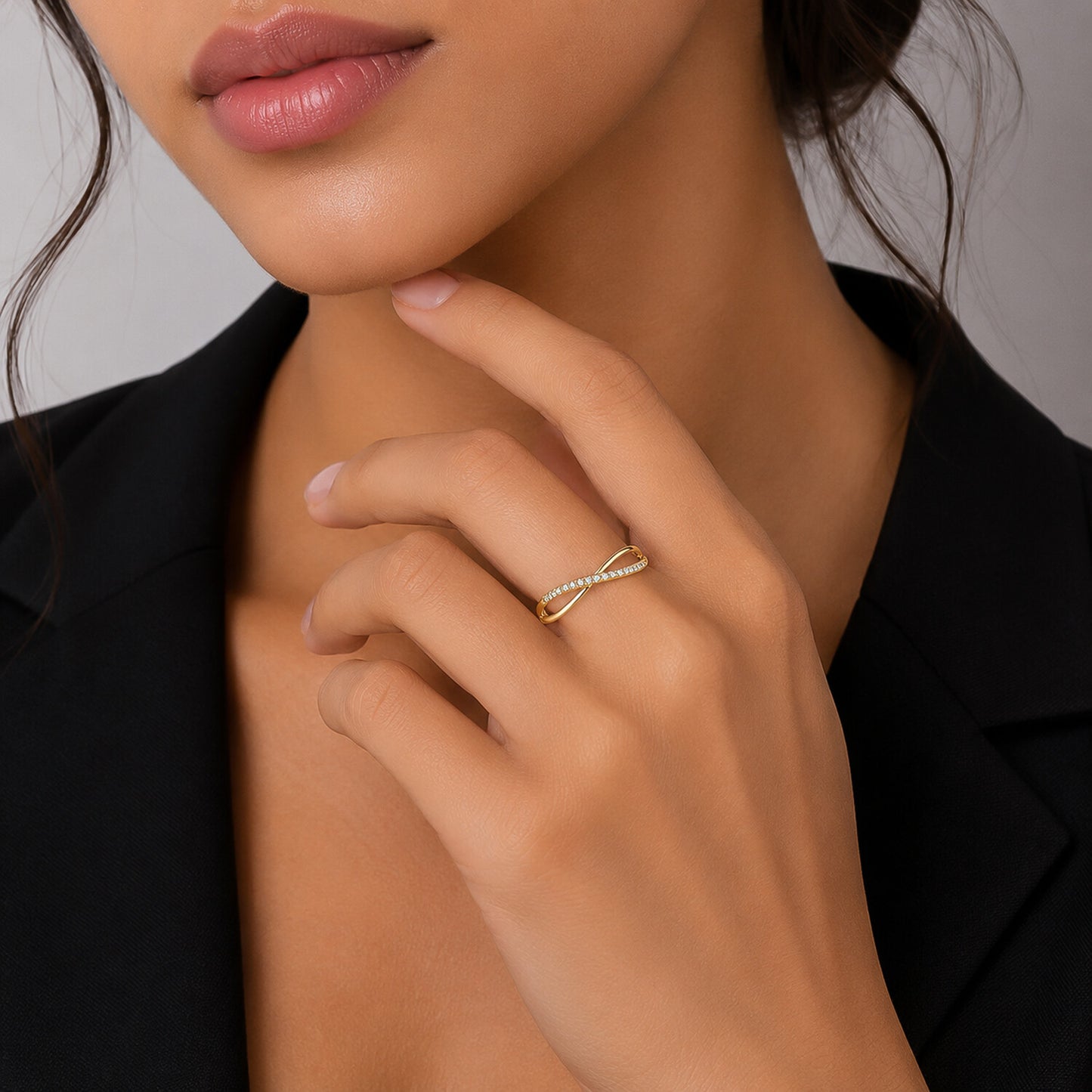 18K Lab Grown Diamond Round-Cut Halo Ring